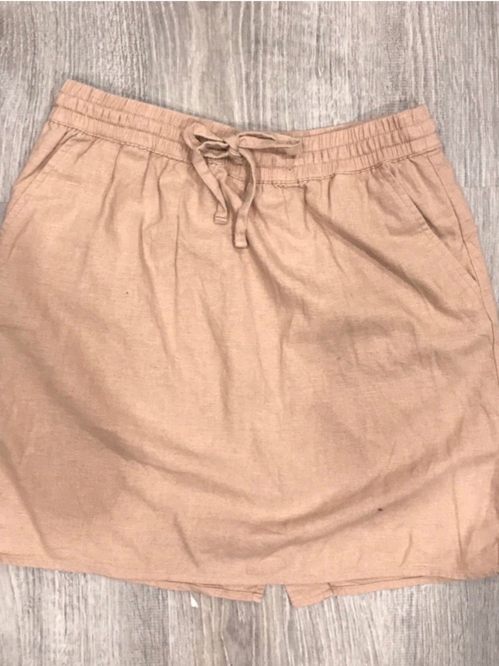 Forever21 Linen Skirt Tan S